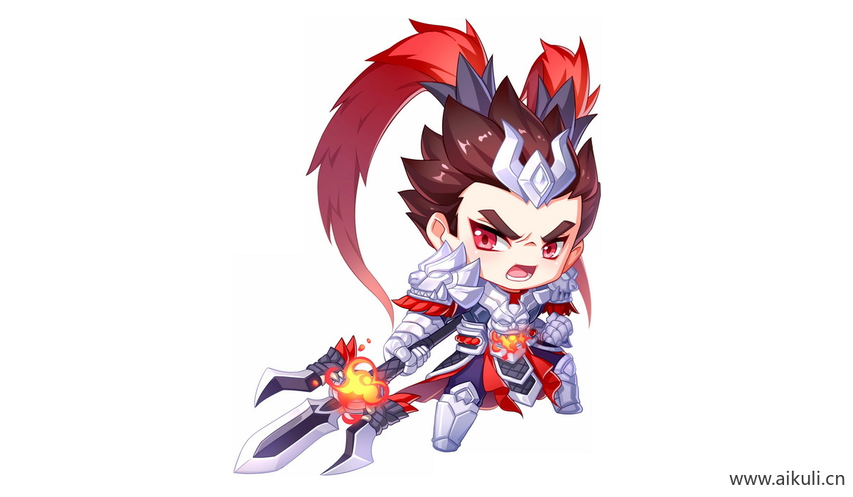 卡通Q版王者荣耀角色人物PNG免抠-吕布