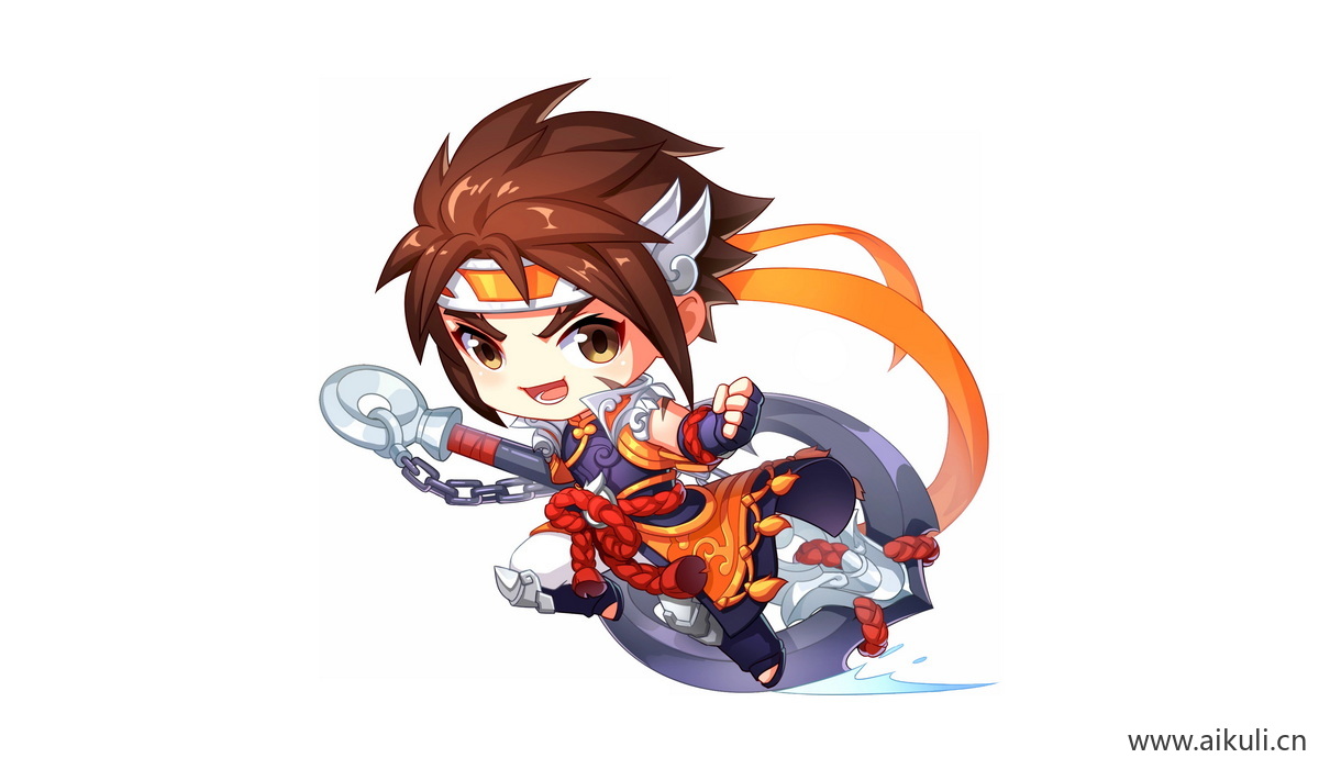 卡通Q版王者荣耀角色人物PNG免抠-孙策