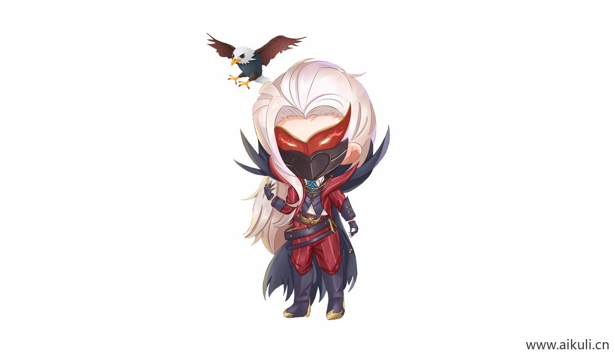 Q版王者荣耀卡通角色人物PNG免抠 兰陵王–驯魔猎人