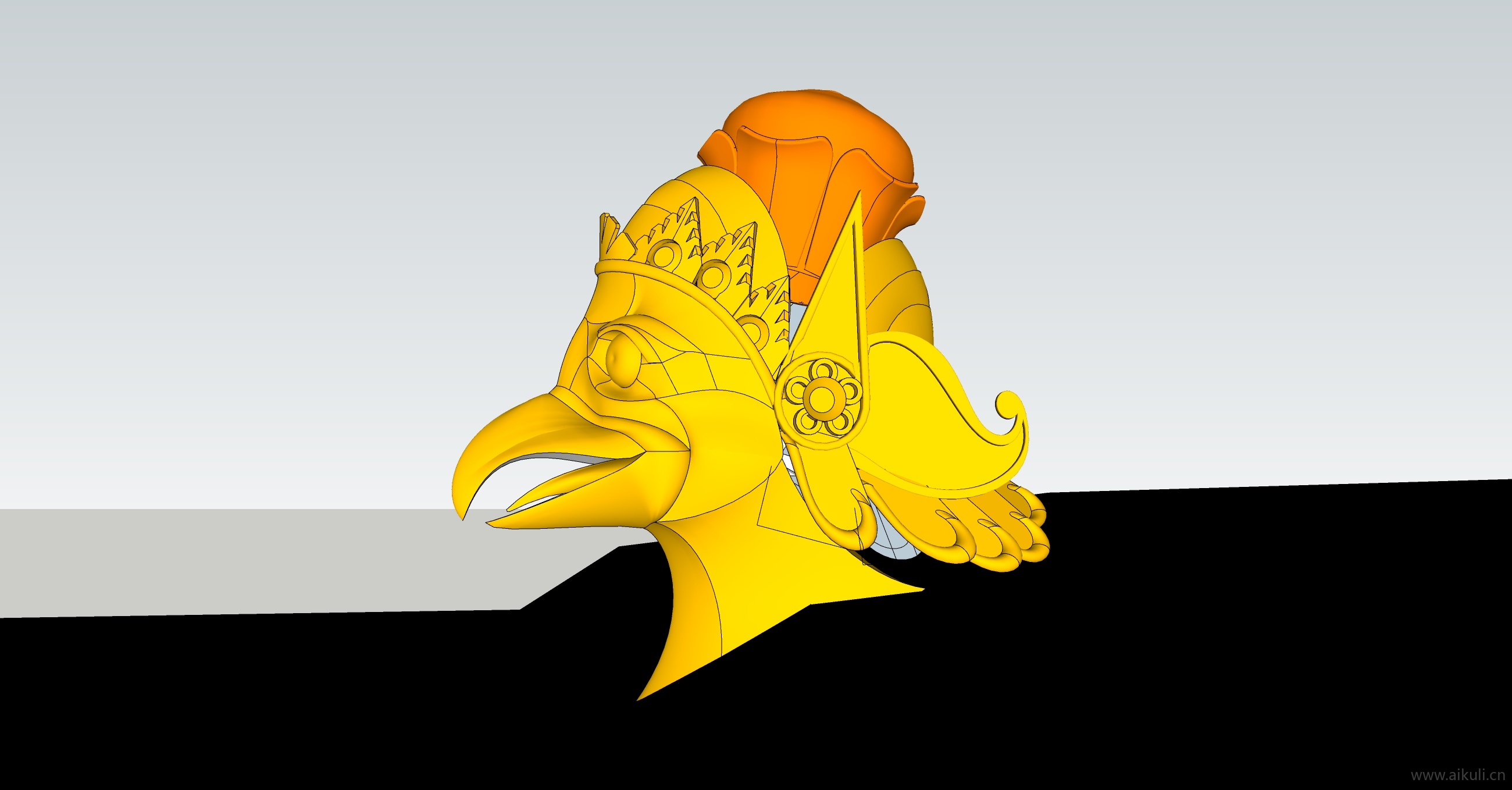 迦鲁达库姜头 艺术雕塑