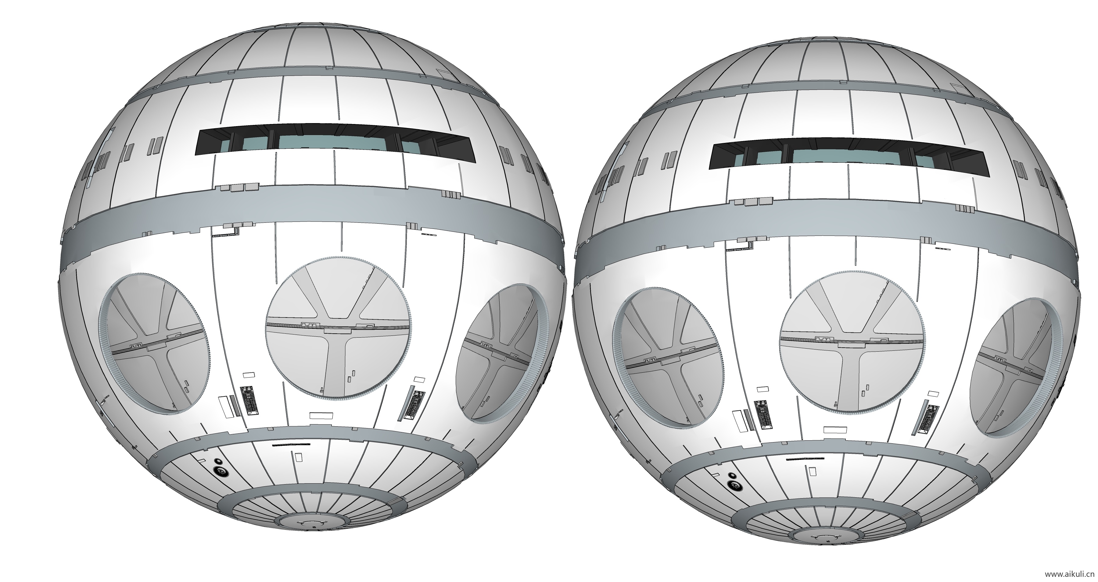 指令舱  外太空活动舱湾