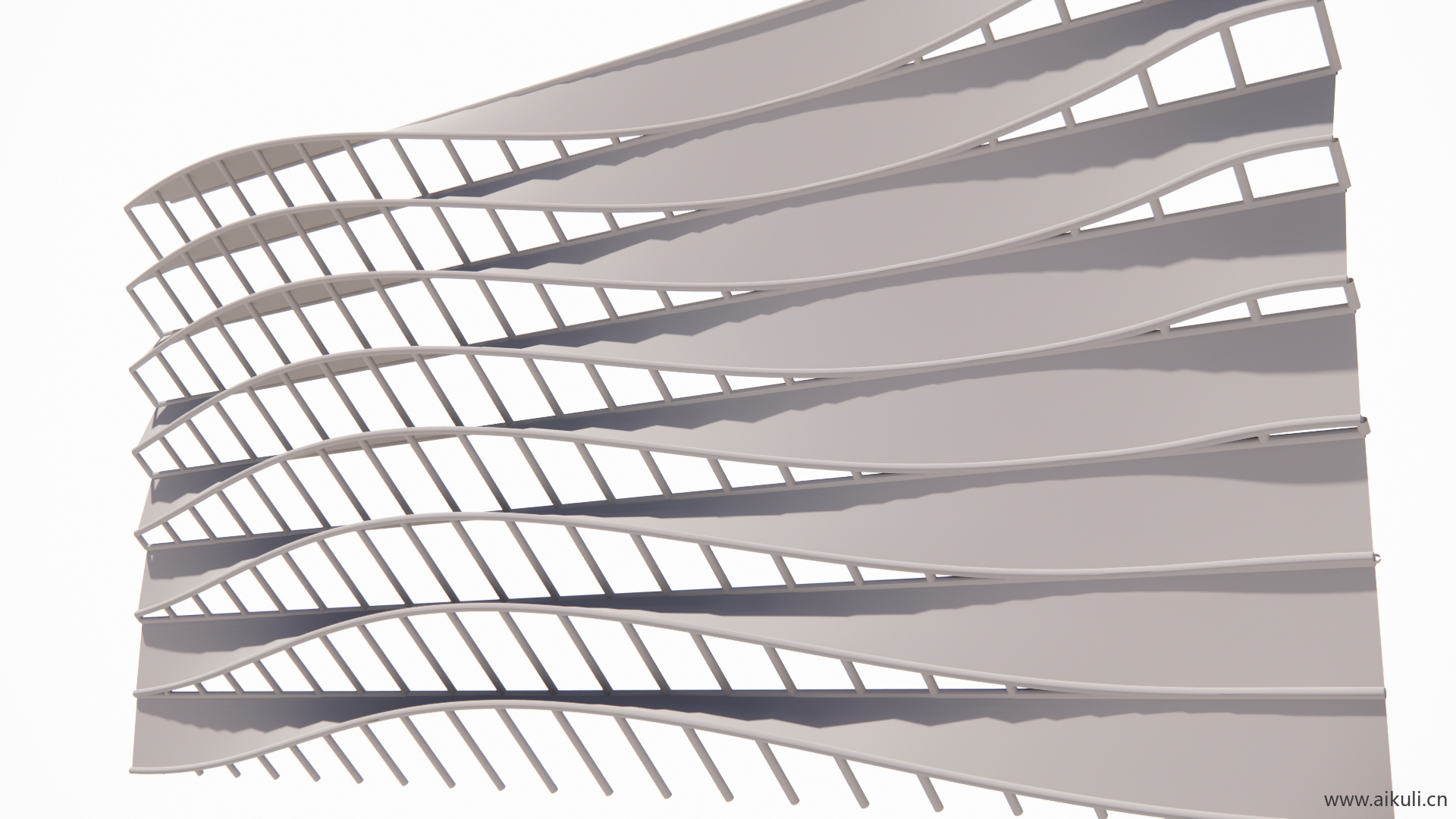 现代北景墙异形结构