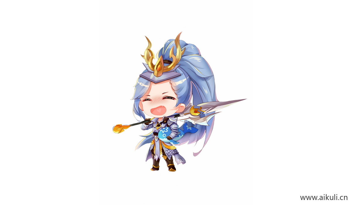 Q版王者荣耀卡通角色人物PNG免抠 韩信–白龙吟