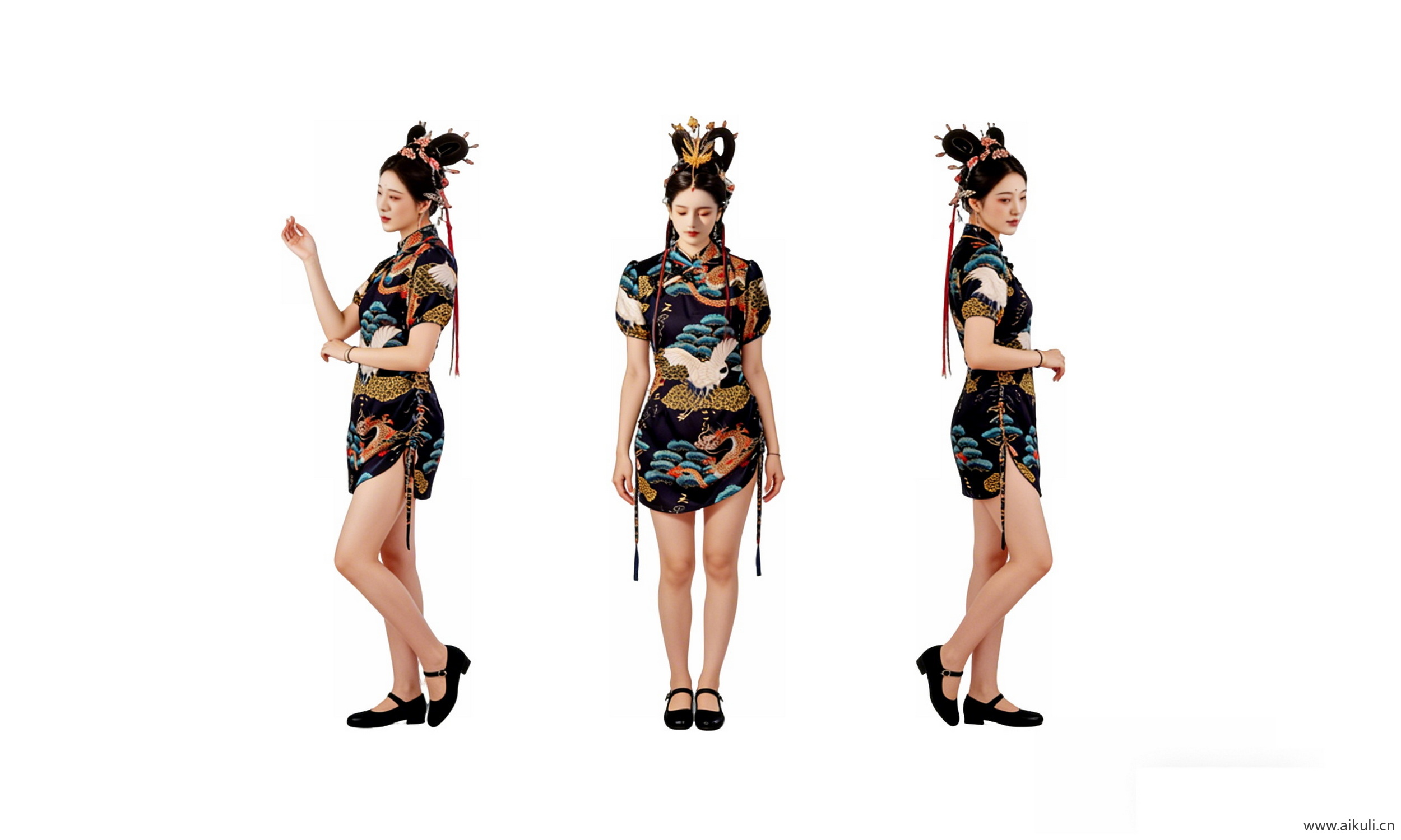 戏曲国潮民族服装人物Png