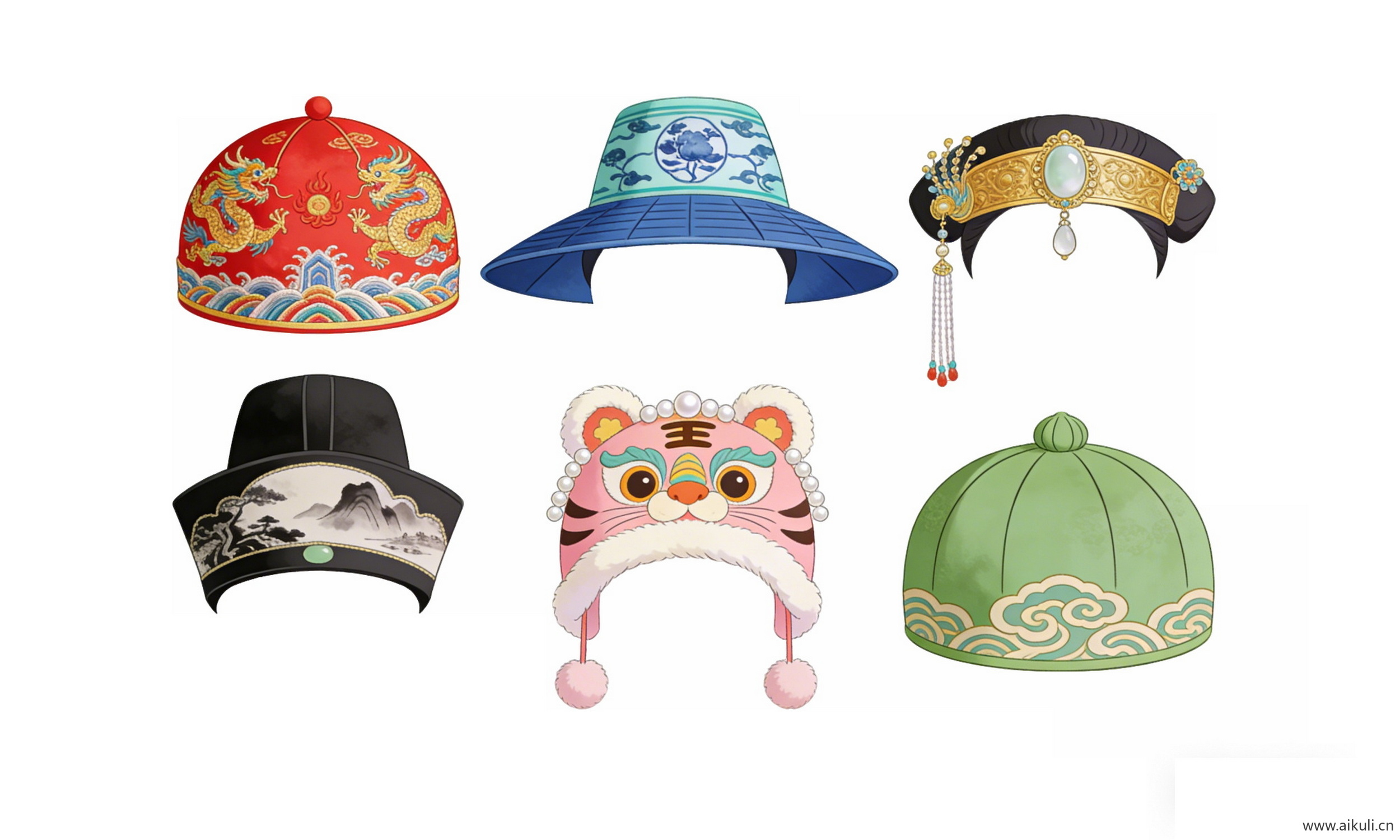 生成宫廷皇子官帽头饰#-PNG素材