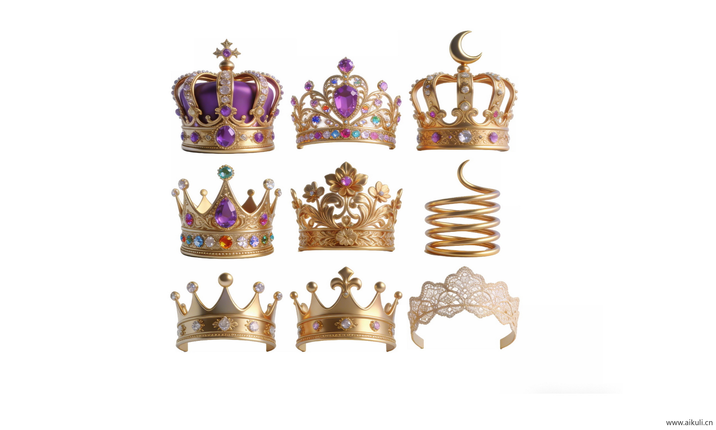 生成宫廷皇子官帽头饰图片 (5)-PNG素材