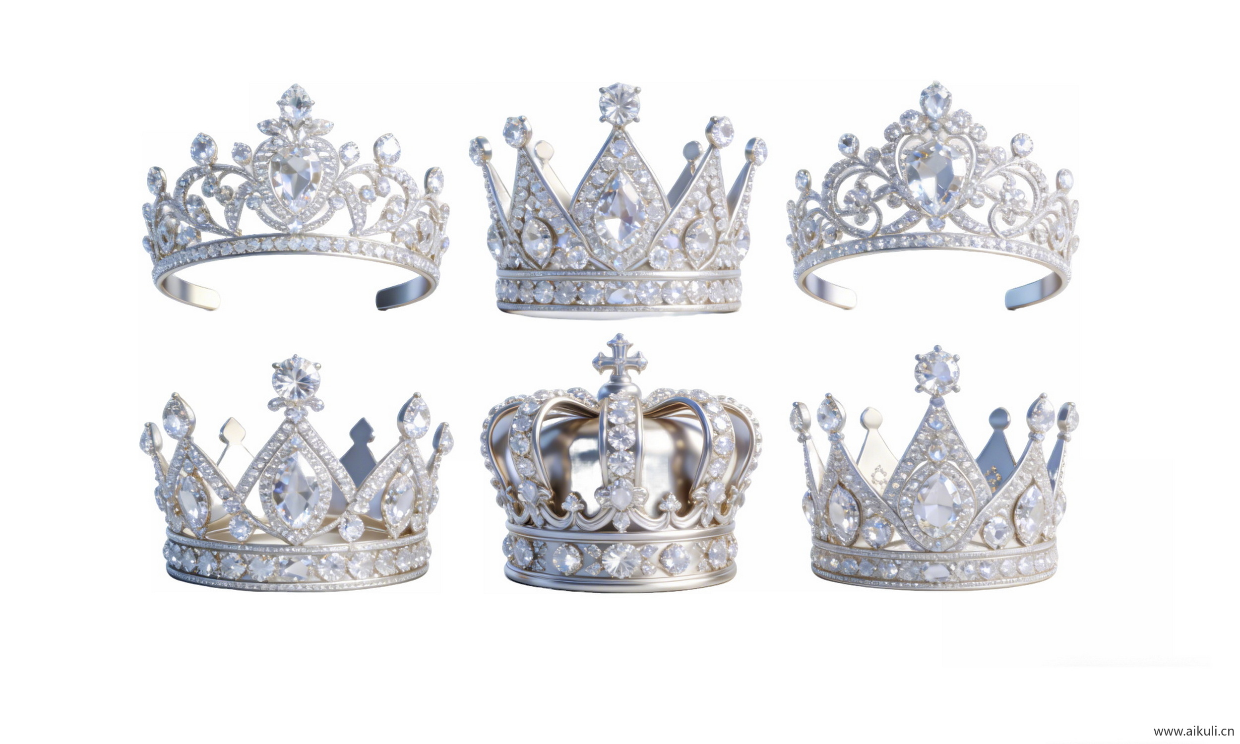 钻石皇冠头饰-PNG素材