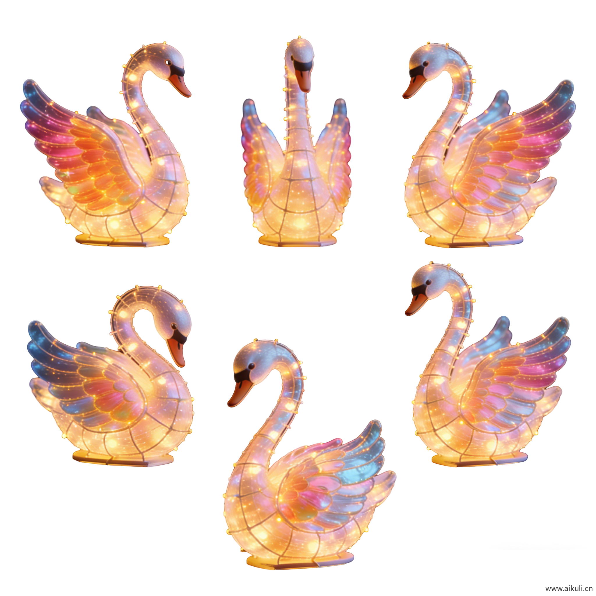 PNG格式动物天鹅