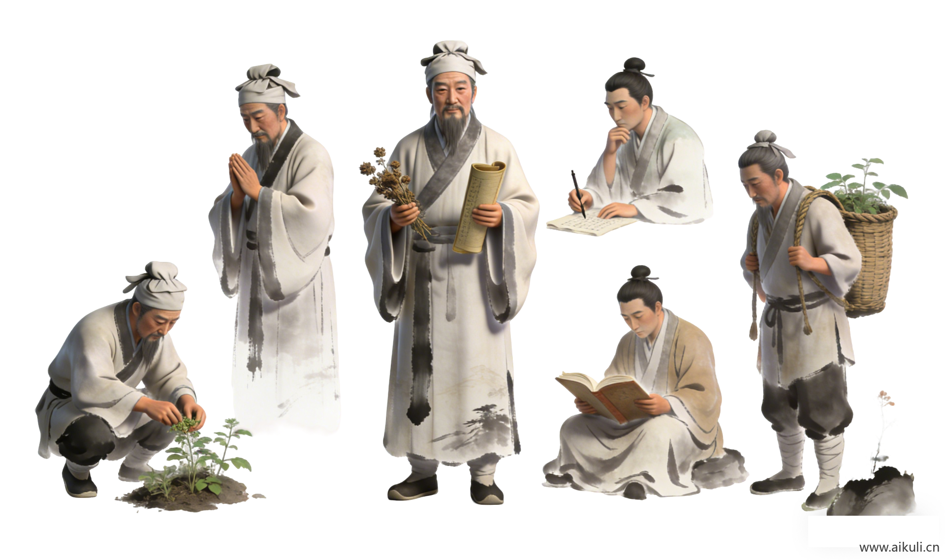 PNG素材李时珍 古代名医4